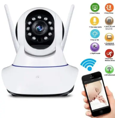 camara wifi 3 antenas 